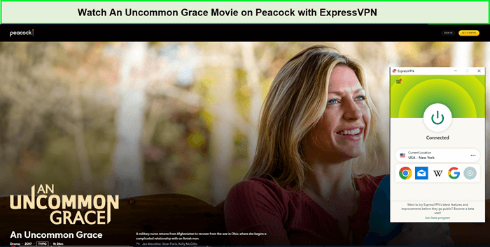 Watch-An-Uncommon-Grace-movie-outside-USA-on-Peacock-with-ExpressVPN