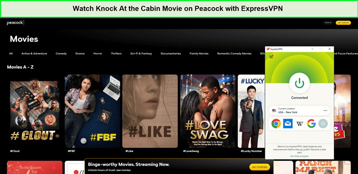 unblock-Knock-At-the-Cabin-Movie-in-South Korea-on-Peacock-with-ExpressVPN