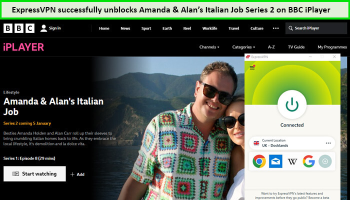 Express-VPN-Unblocks-Amanda-Alans-Italian-Job-Series-2-in-France-on-BBC-iPlayer