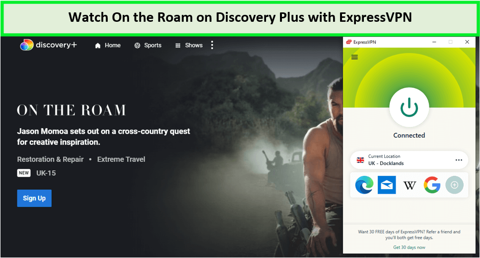 Watch-On the Roam-in-Singapore-on-Discovery-Plus-with-ExpressVPN 