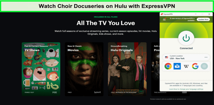 Watch-Choir-Docuseries-on-Hulu-with-ExpressVPN-in-UAE