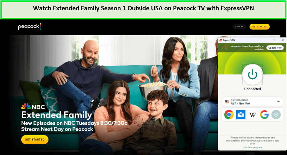 Watch-Extended-Family-Season-1-in-New Zealand-on-Peacock-with-ExpressVPN