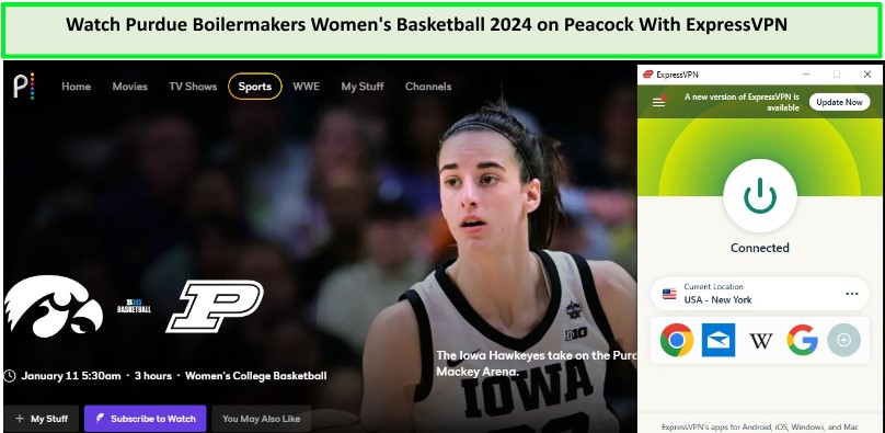 unblock-Purdue-Boilermakers-Womens-Basketball-2024-Outside-USA-on-Peacock