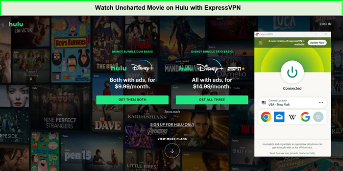 watch-uncharted-movie-in-Netherlands-on-hulu-with-expressvpn