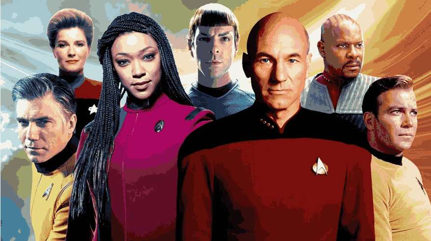 Star-Trek Star-Trek est une franchise de science-fiction américaine créée par Gene Roddenberry. Elle comprend une série télévisée, des films, des livres, des jeux vidéo et d'autres produits dérivés. L'histoire se déroule dans un futur lointain où l'humanité a développé une technologie avancée et a exploré l'espace à bord de vaisseaux spatiaux. La franchise met en avant des 