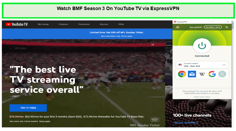 Watch-BMF-Season-3-in-South Korea-On-YouTube-TV-via-ExpressVPN