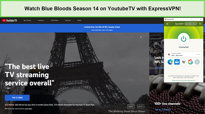 Watch-Blue-Bloods-Season-14-outside-USA-on-YoutubeTV-with-ExpressVPN