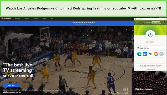 Watch-Los-Angeles-Dodgers-vs-Cincinnati-Reds-Spring-Training-outside-USA-on-YoutubeTV-with-ExpresssVPN