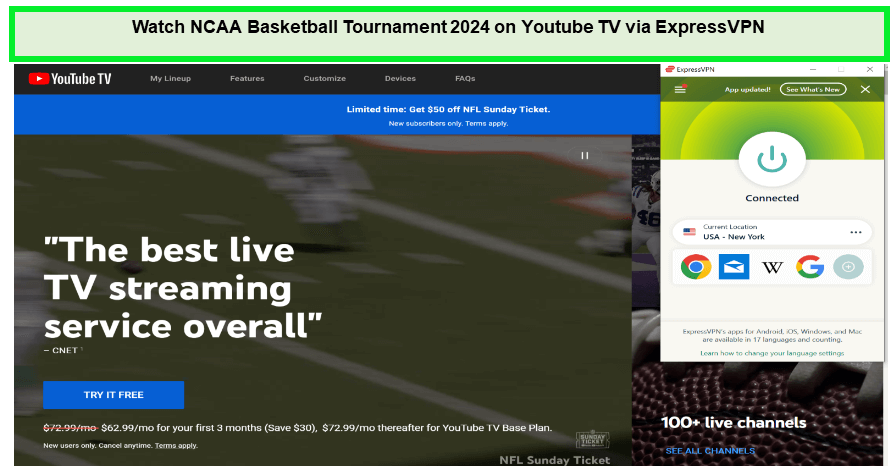 Watch-NCAA-Basketball-Tournament-2024-in-France-on-Youtube-TV-via-ExpressVPN