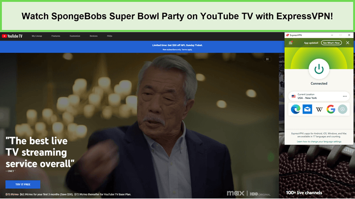 Watch-SpongeBobs-Super-Bowl-Party-in-Germany-on-YouTube-TV-with-ExpressVPN