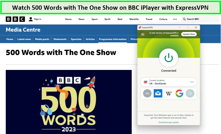  ExpressVPN - 500 woorden ontgrendeld met The One Show  -  -op BBC iPlayer 
