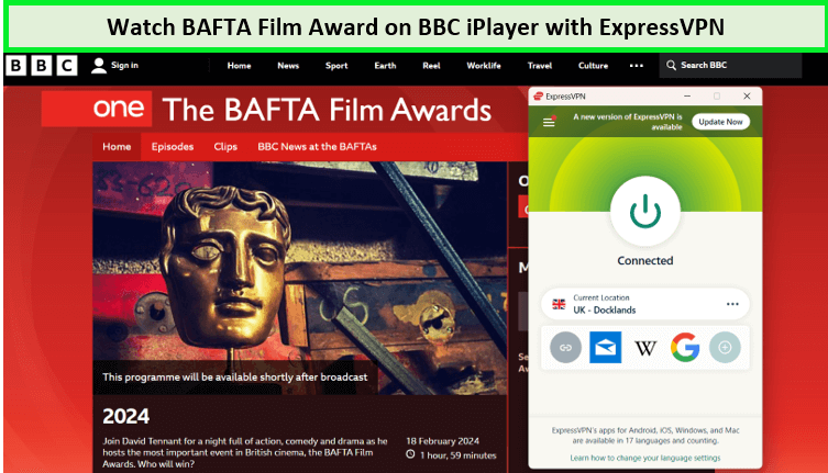 expressvpn-unblocked-bafta-film-award-on-bbc-iplayer-in-India