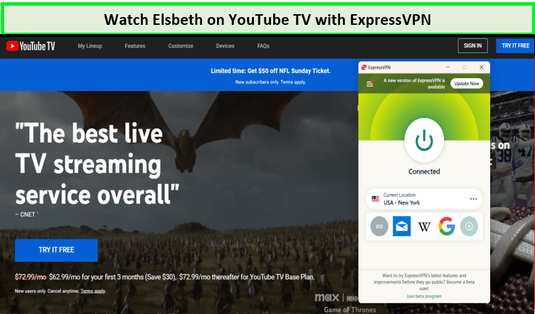 expressvpn-unblocked-elsbeth-on-youtube-tv-in-Canada