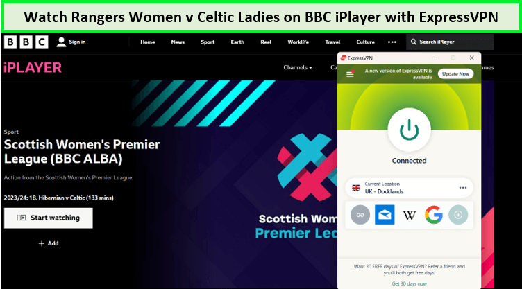 expressvpn-unblocked-rangers-women-v-celtic-ladies-on-bbc-iplayer-in-Australia
