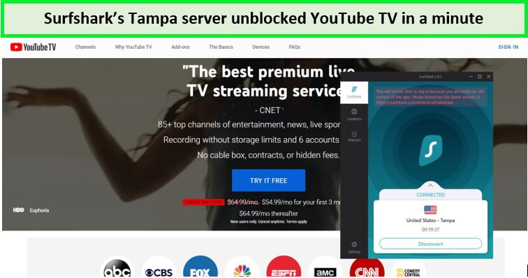 unblocked-youtube-tv-with-surfshark-in-Singapore