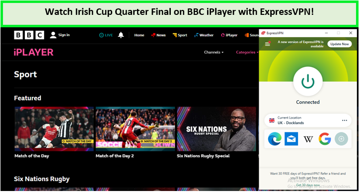 watch-irish-cup-quarter-final-in-France-on-bbc-iplayer-with-expressvpn