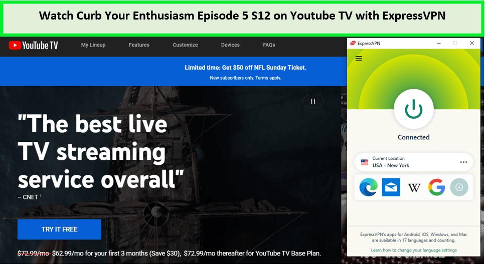 Watch-Curb-Your-Enthusiasm-Episode-5-S12-in-Hong Kong-on-Youtube-TV-with-ExpressVPN 