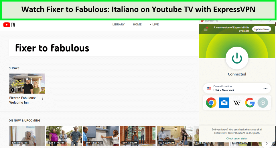 Watch-Fixer-To-Fabulous:-Italiano-in-Germany-on-Youtube-TV-with-ExpressVPN 