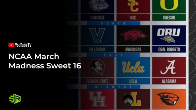Watch-NCAA-March-Madness-Sweet-16 in New Zealand on YouTube TV