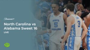 How To Watch North Carolina vs Alabama Sweet 16 Game Outside USA on Paramount Plus
