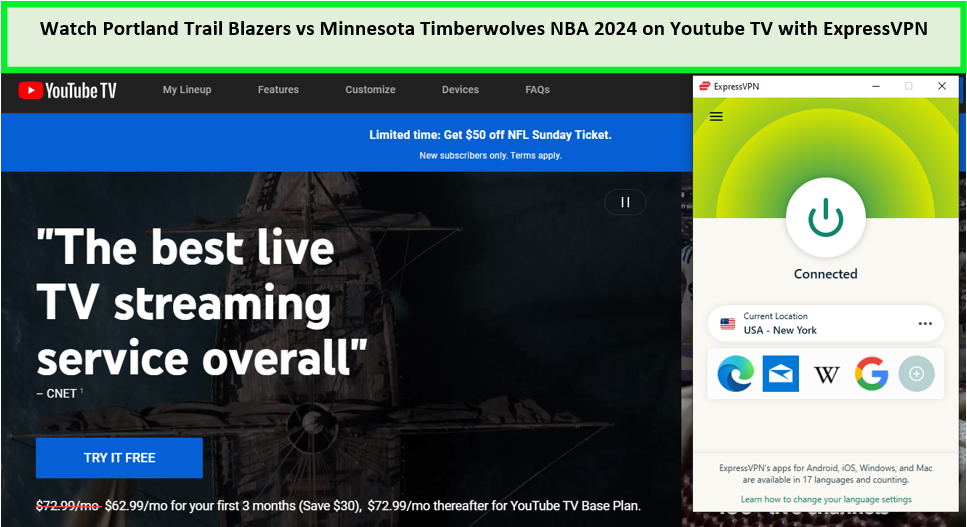 Watch-Portland-Trail-Blazers-Vs-Minnesota-Timberwolves-NBA-2024-in-New Zealand-On-YouTube-TV