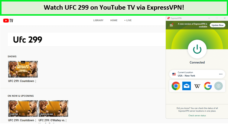 watch-ufc-299-in-New Zealand-on-youtube-tv-with-expressvpn