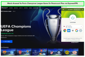 Watch-Arsenal-Vs-Porto-Champions-League-Game-in-South Korea-On-Paramount-Plus-via-ExpressVPN