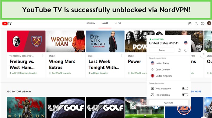 YouTube-TV-is-successfully-unblocked-via-NordVPN-in-south-korea