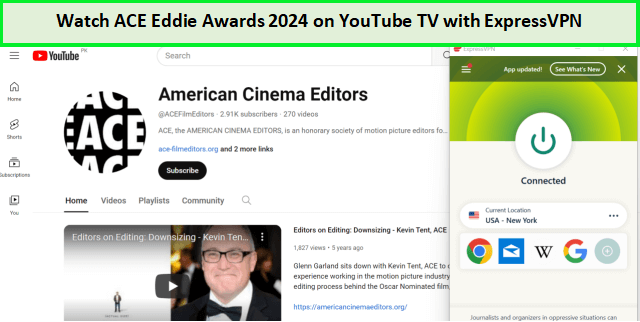  Bekijk de ACE Eddie Awards 2024. in - Nederland -op- YouTube-TV 