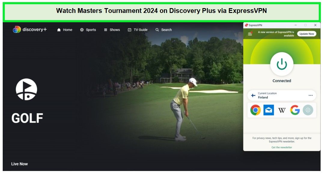 Watch Masters Tournament 2024 in Australia on Discovery Plus